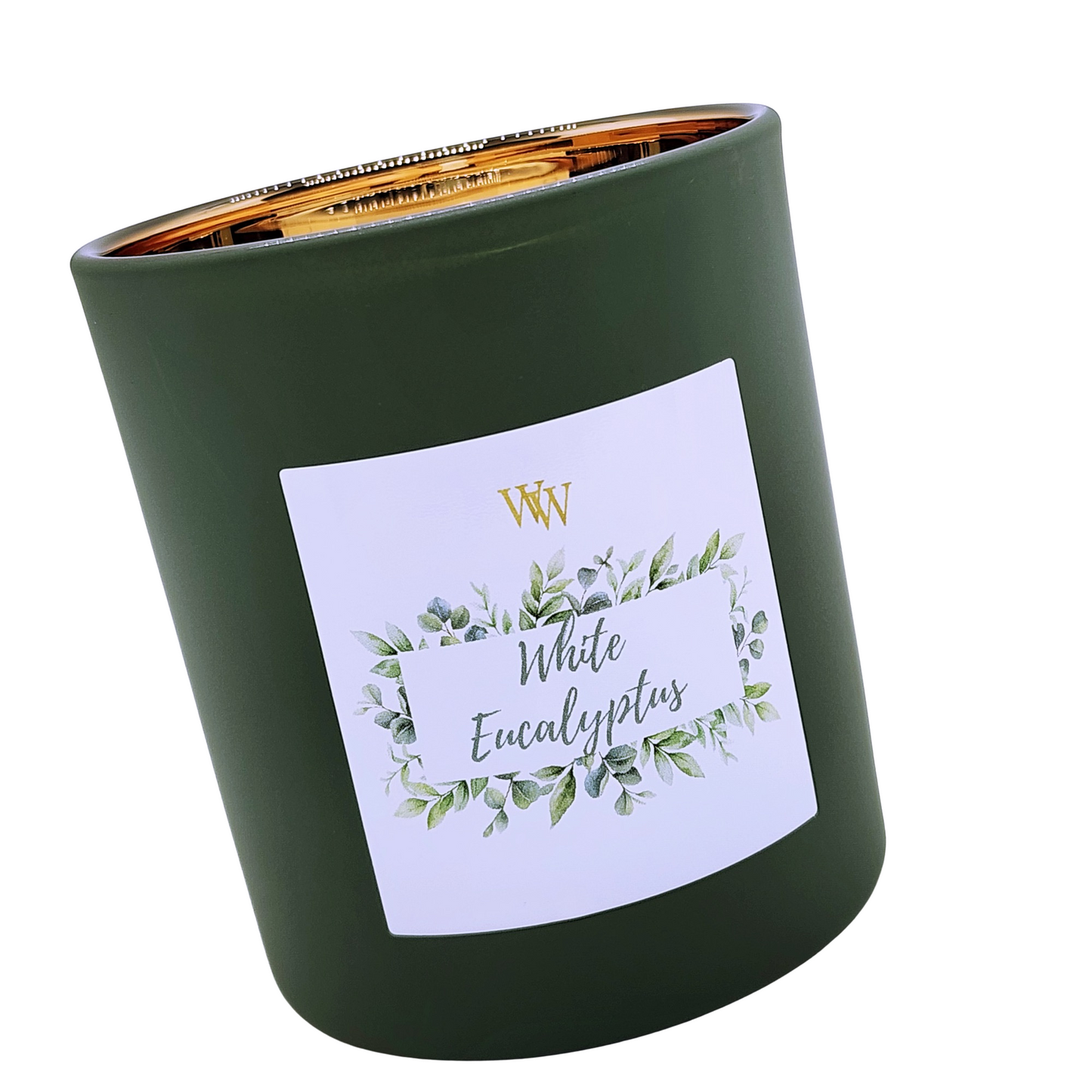 White Eucalyptus | Coconut Apricot Wax | Green Astra Tumbler Jar 10 Fl oz