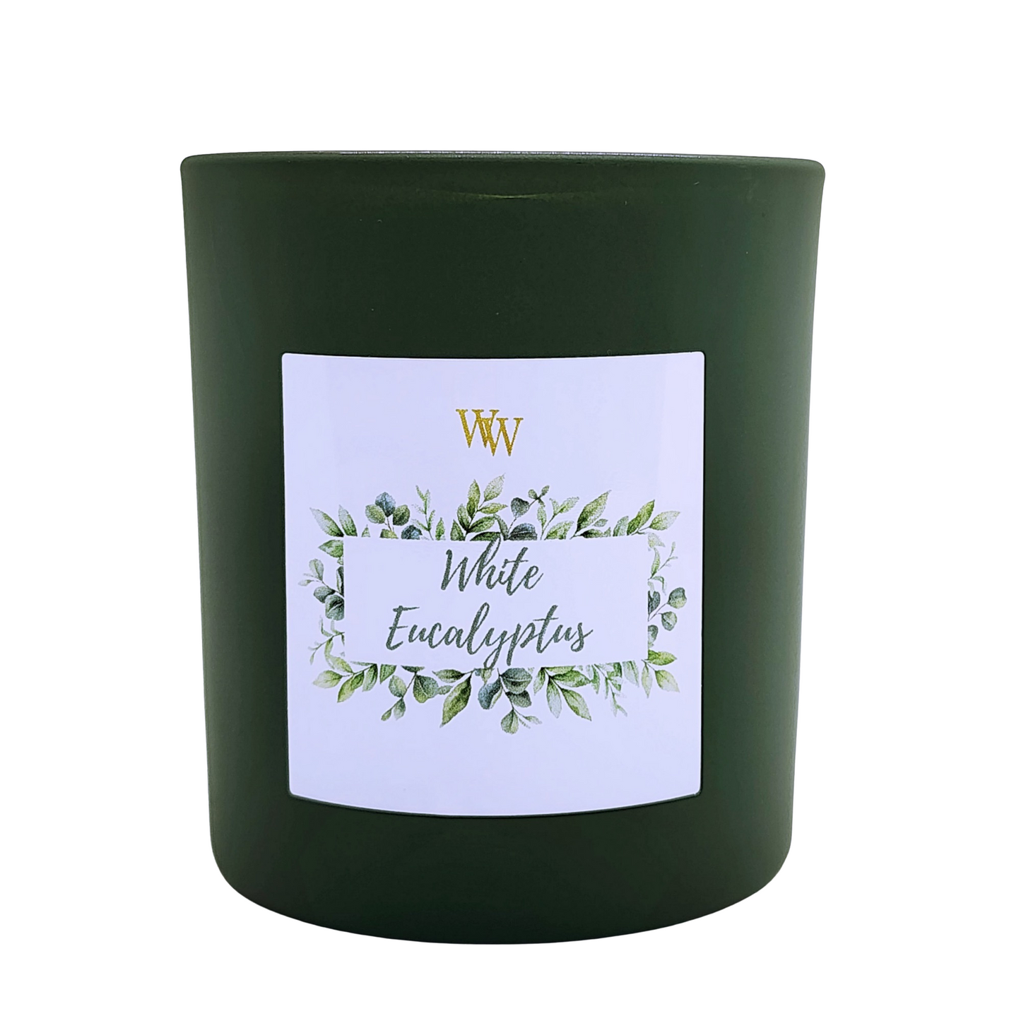 White Eucalyptus | Coconut Apricot Wax | Green Astra Tumbler Jar 10 Fl oz