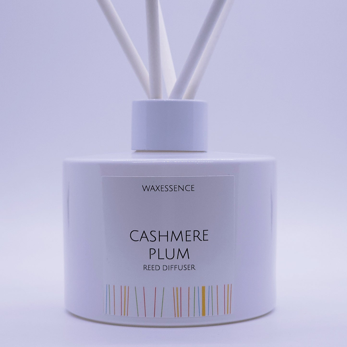 Cashmere Plum Reed Diffuser | Essenza Gloss White  | Aromatherapy Home Decor | Diffuser Oil | 6.8 fl. oz