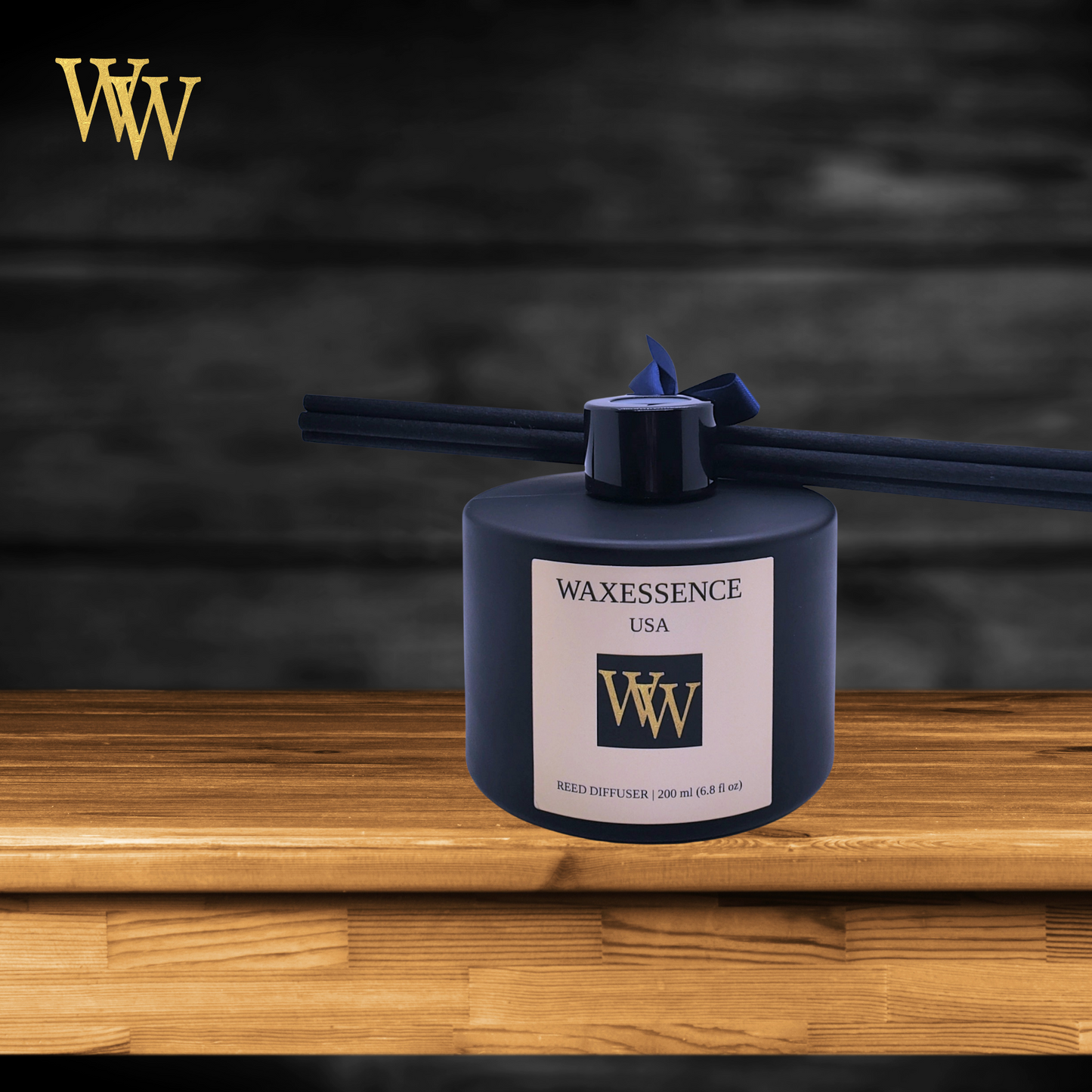 Reed Diffusers - Essenza | Matte Black | Scented Room Fragrance | Aromatherapy Home Decor | Diffuser Oil | Essential Oil Diffuser