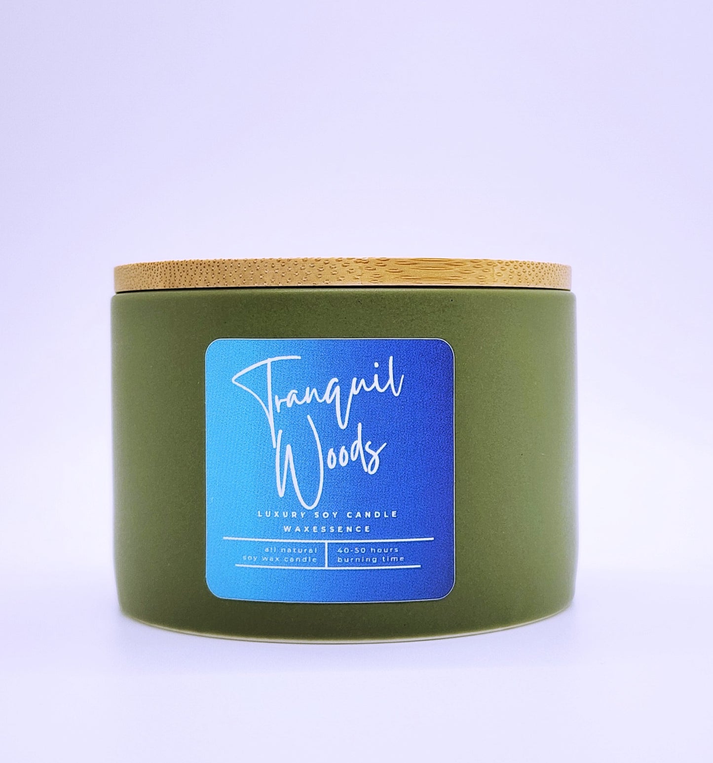 Tranquil Woods | Soy Wax Luxury Candle | Sage Ceramic Tumbler 7.1 fl oz