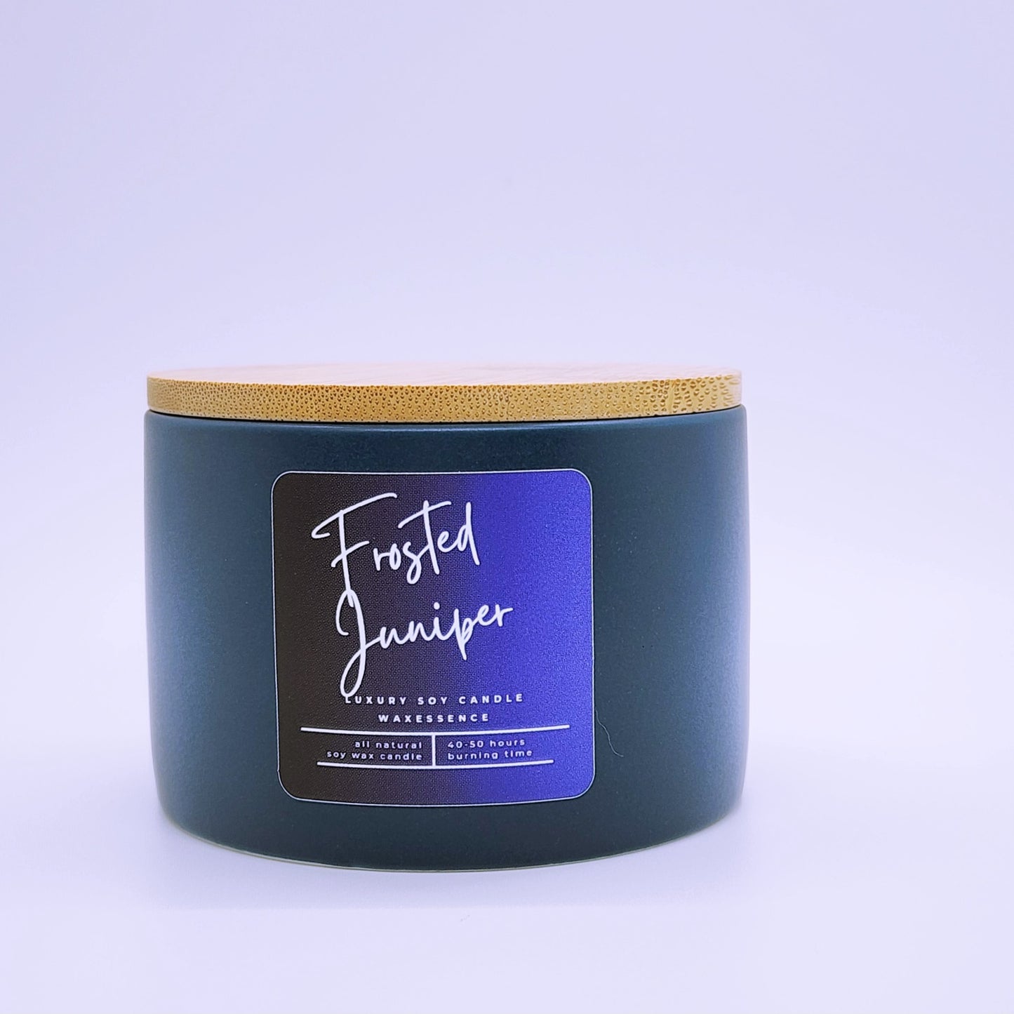 Frosted Juniper | Soy Wax Luxury Candle | Denim Ceramic Tumbler 7.1 fl oz