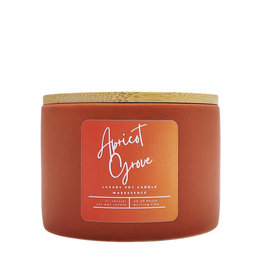 Apricot Grove | Soy Wax Luxury Candle | Sienna Modern Ceramic Tumbler 7.1 fl oz