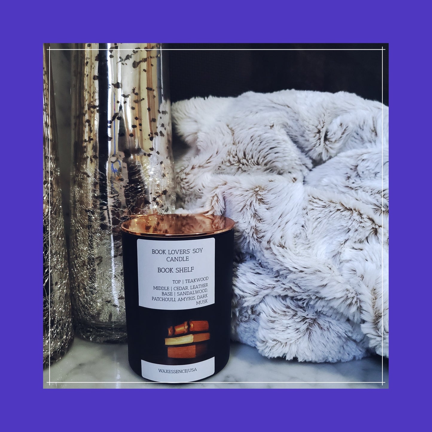 Book Shelf Soy Candle - WaxEssence