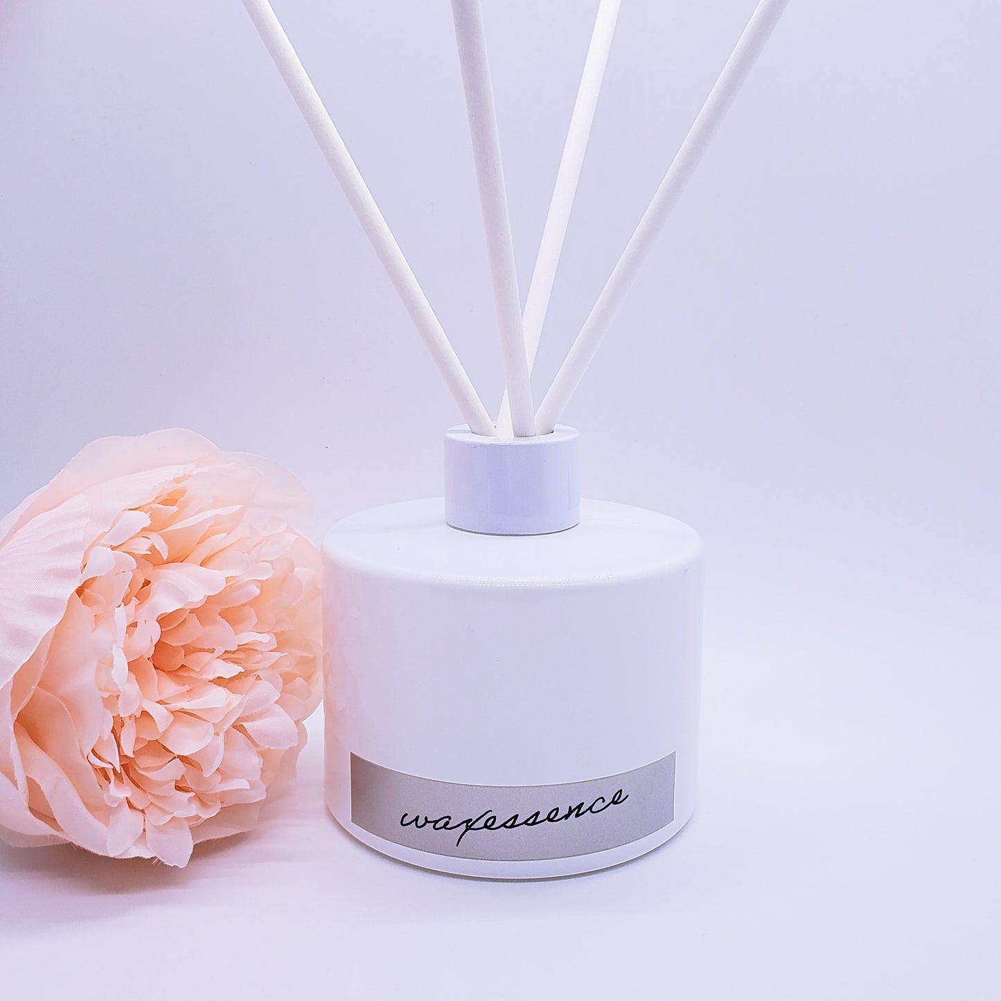 Reed Diffusers | Essenza - Gloss White | Scented Room Fragrance | White Diffuser Bottle | Aromatherapy Home Decor | Essential Oil Diffuser