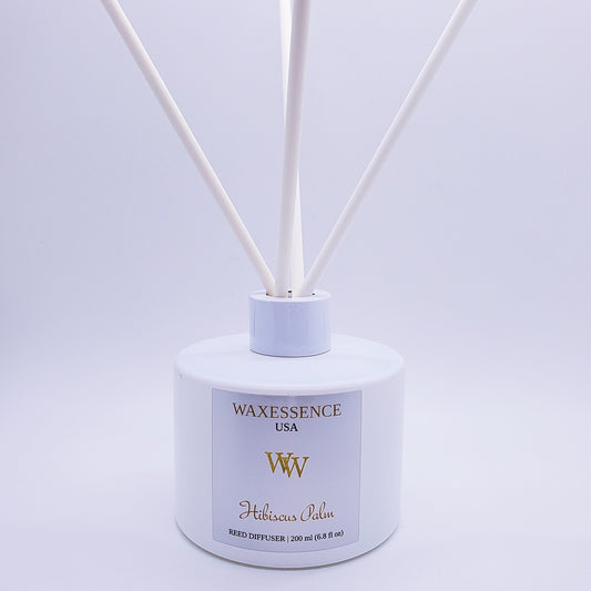 Reed Diffusers | Essenza - Gloss White | Hibiscus Palm