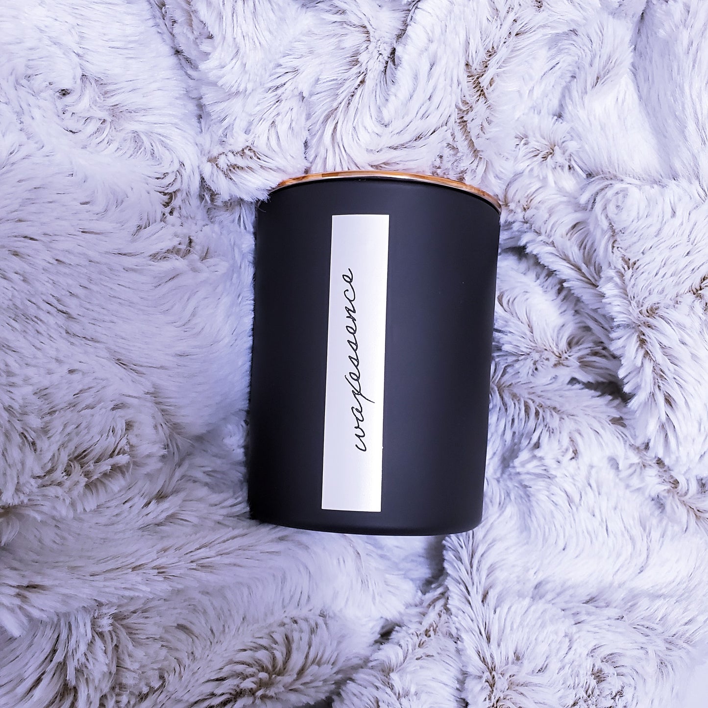 Matte Black Soy Candle | Highly Scented Candle | Luxury Candle