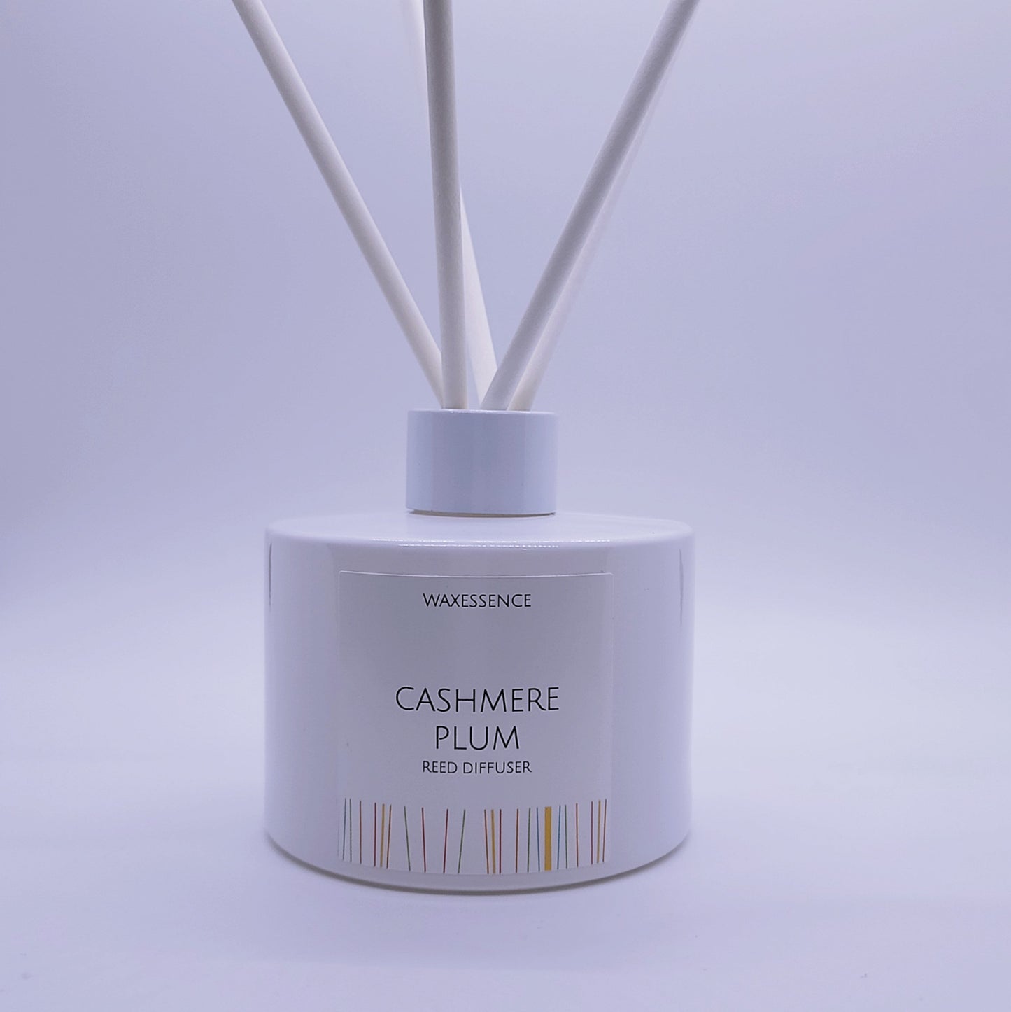 Cashmere Plum Reed Diffuser | Essenza Gloss White  | Aromatherapy Home Decor | Diffuser Oil | 6.8 fl. oz