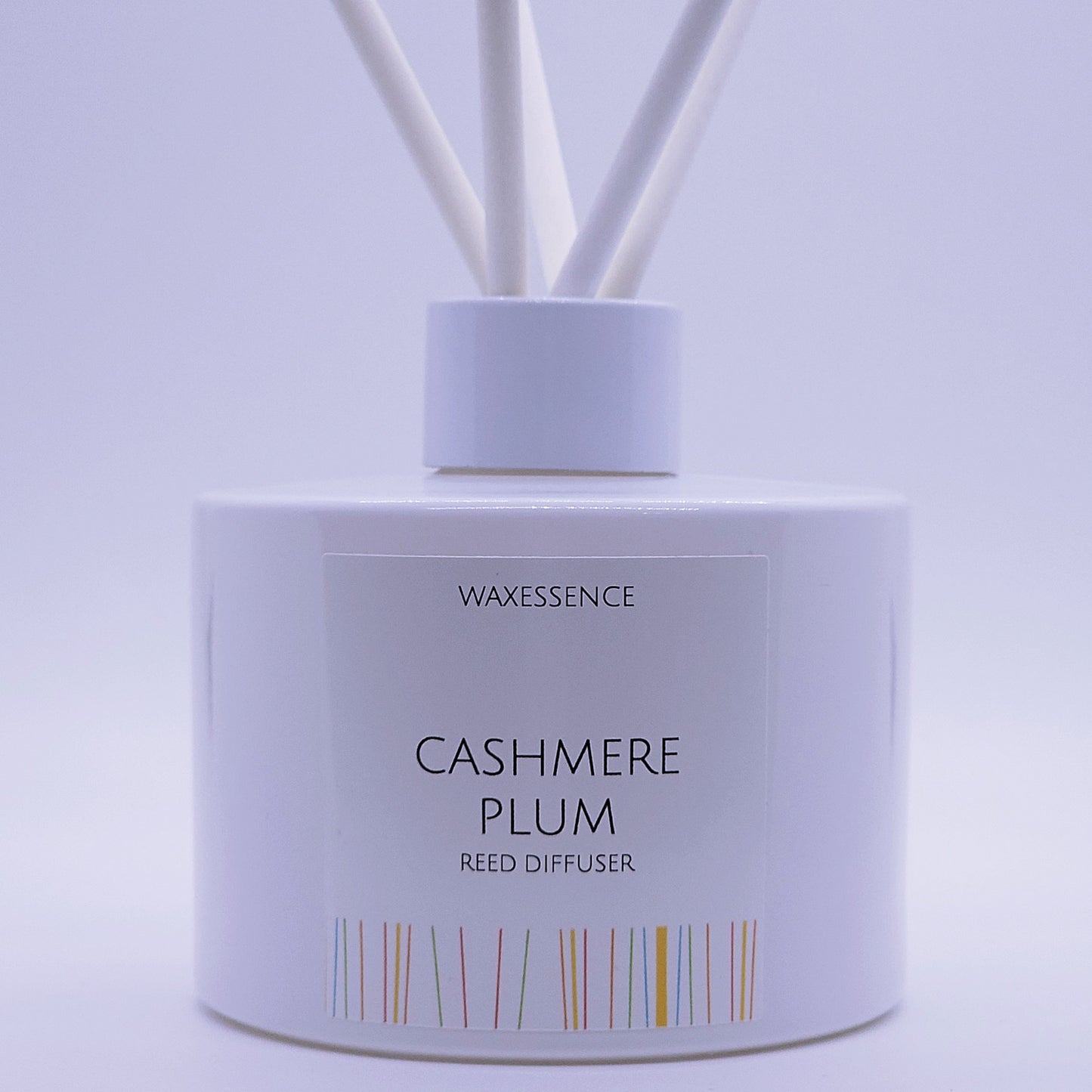 Cashmere Plum Reed Diffuser | Essenza Gloss White  | Aromatherapy Home Decor | Diffuser Oil | 6.8 fl. oz