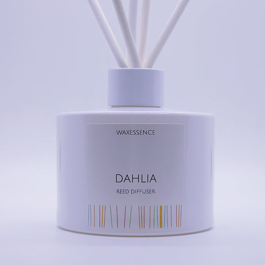 Dahlia Reed Diffuser | Essenza Gloss White | Aromatherapy Home Decor | 6.8 fl. oz